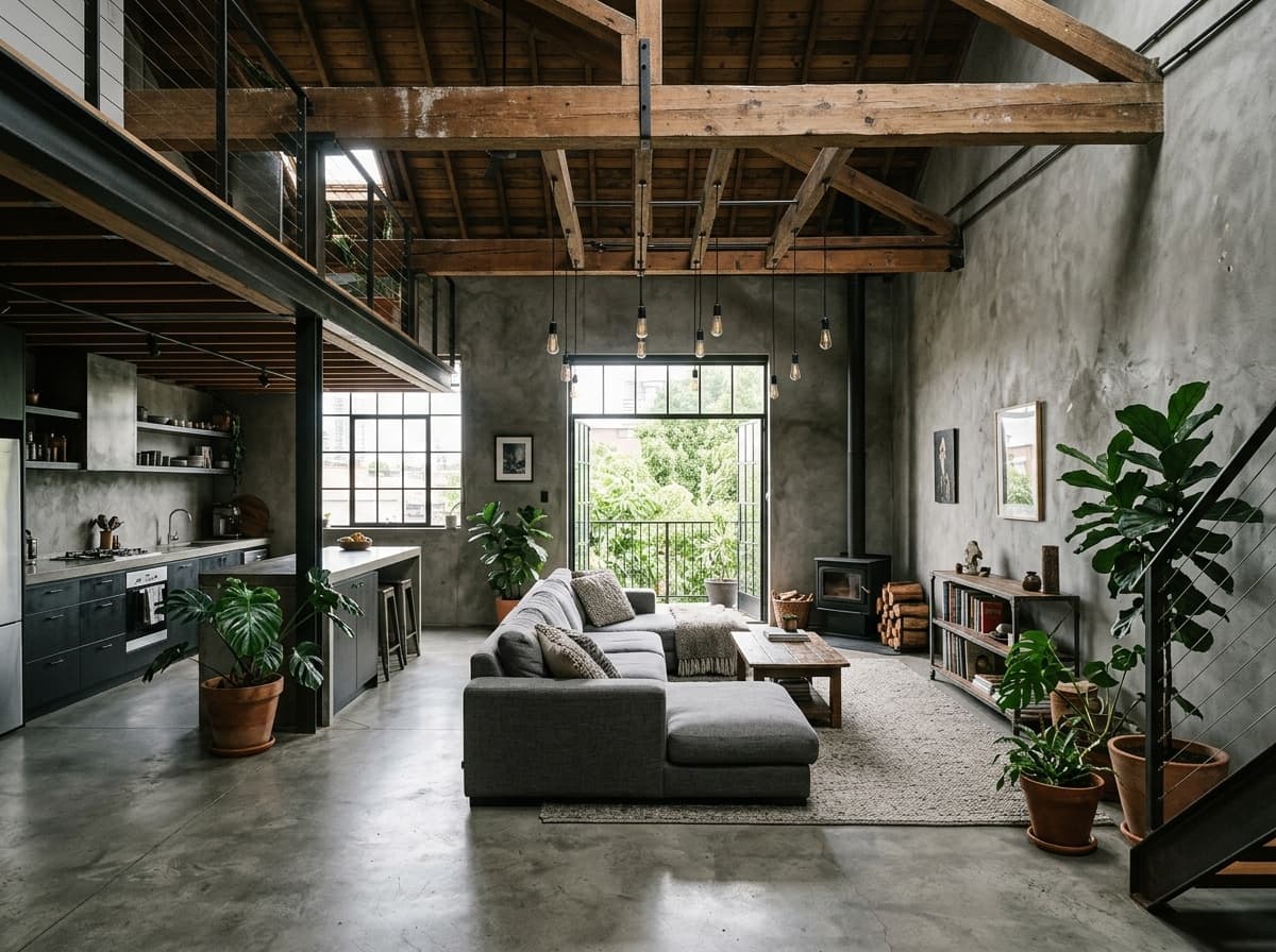 concrete-look-living-room-newtown-sydney