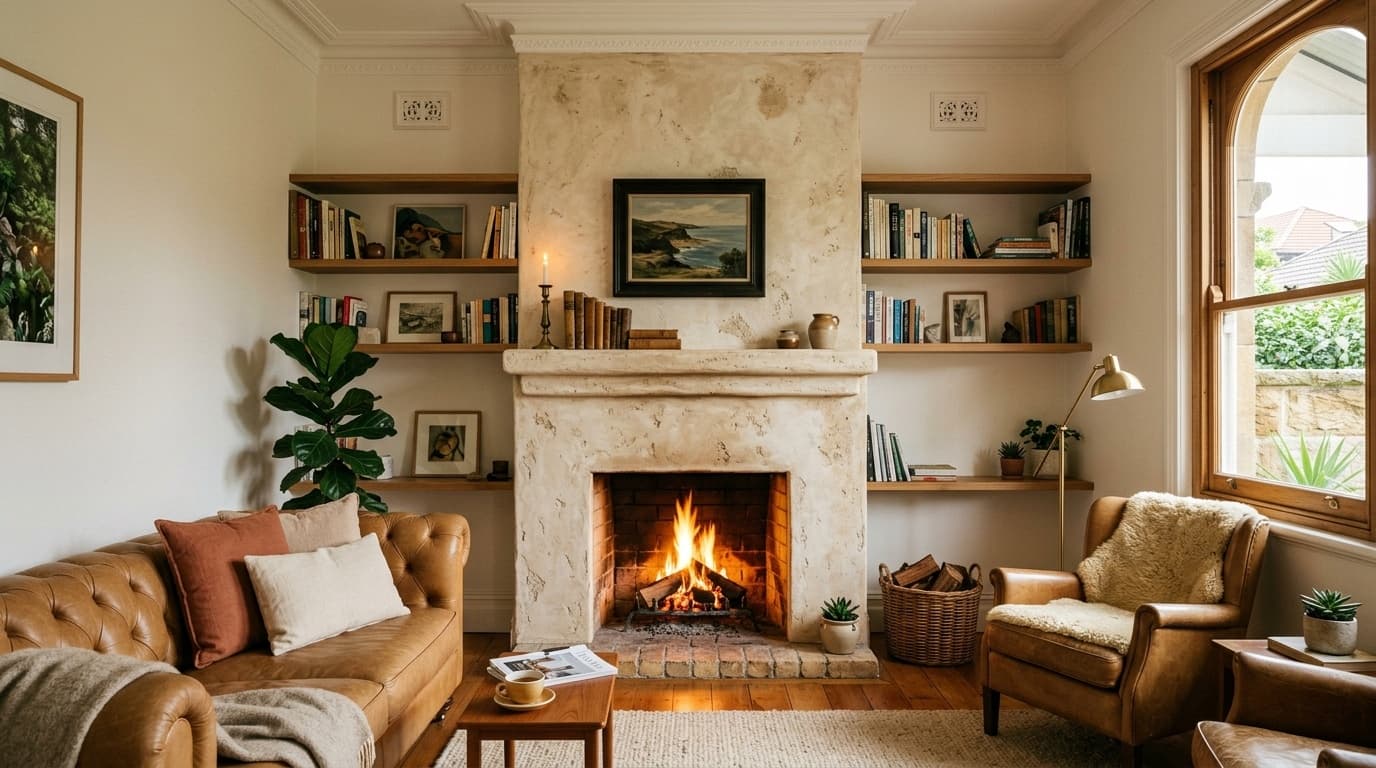fireplace-rendering-plaster-sydney-living-room